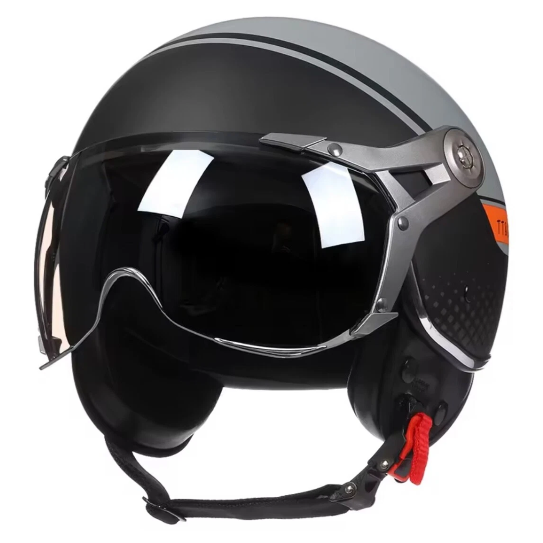 Casco Moto 3/4 Vintage