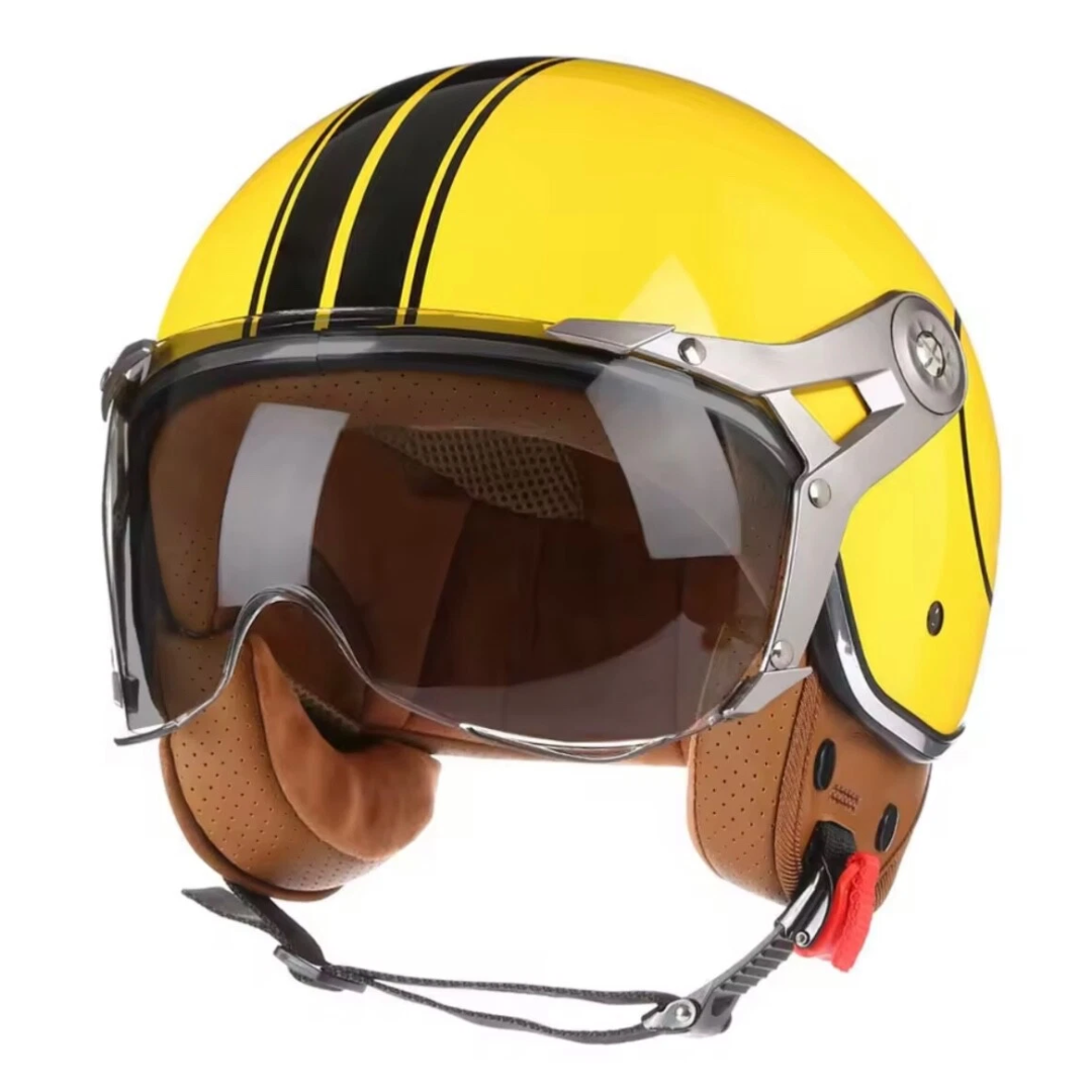 Casco Moto 3/4 Vintage