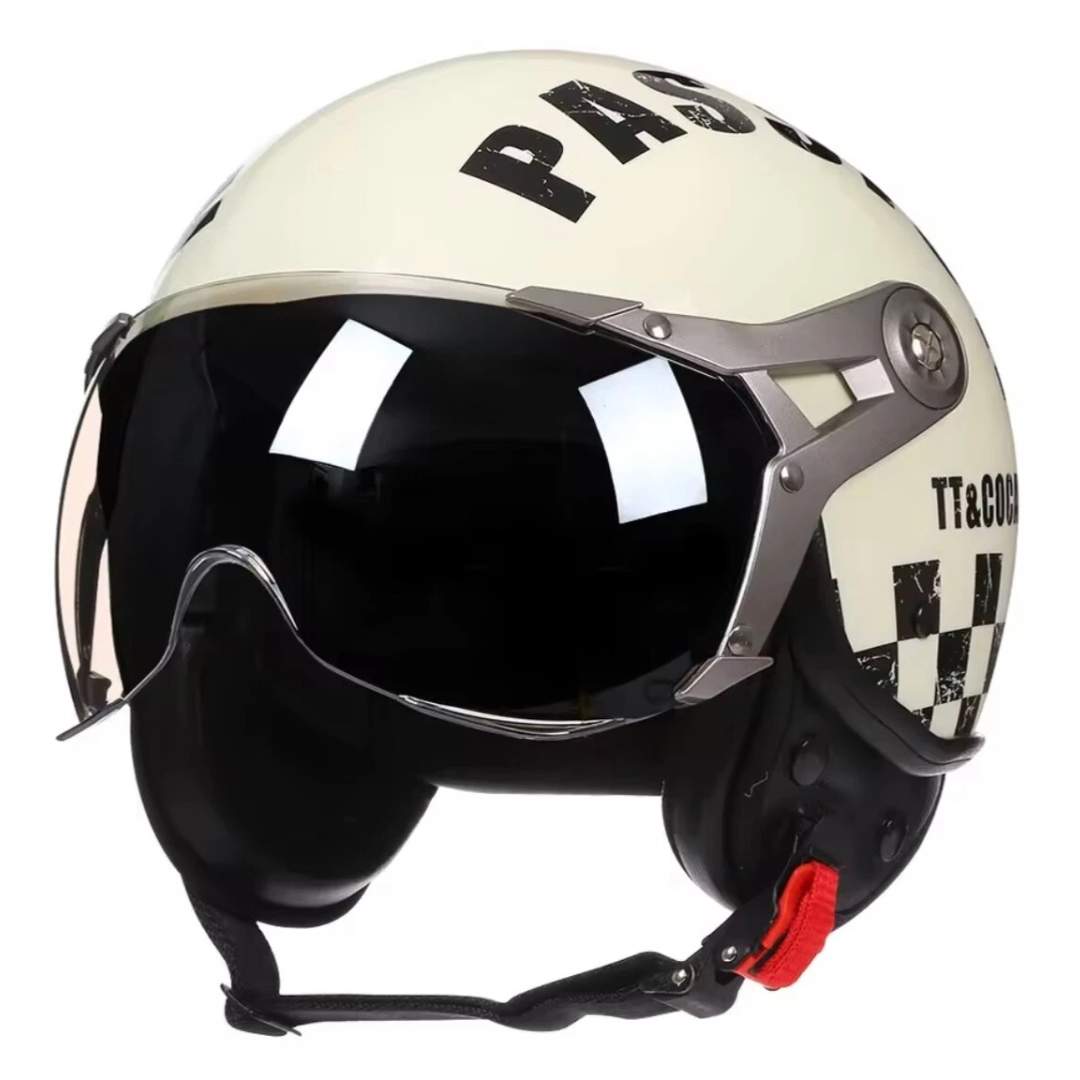 Casco Moto 3/4 Vintage